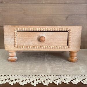 Wood Riser with Drawer